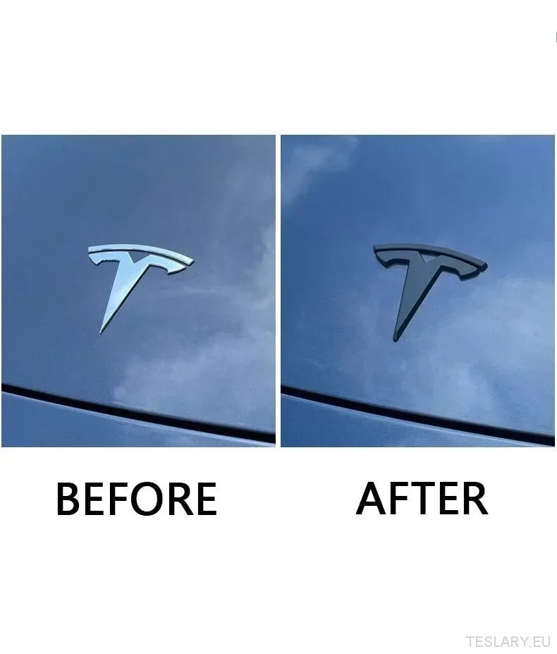 Tesla Model 3 Front , Rear & Steering Wheel Logos Kit -TESLARY.IE Tesla Shop Europe