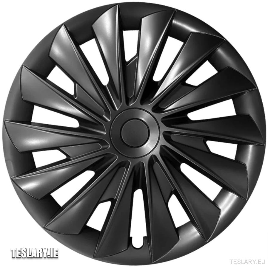 Tesla Model 3+ Highland 18" Blade Style Wheel Covers - Matte Black - TESLARY Tesla Shop Accessories Europe Nederlands Dublin Cork Ireland Deutschland Espana Alicante France Italia
