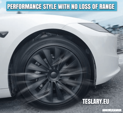 Tesla Model 3+ Highland 18" Blade Style Wheel Covers - Matte Black - TESLARY Tesla Shop Accessories Europe Nederlands Dublin Cork Ireland Deutschland Espana Alicante France Italia
