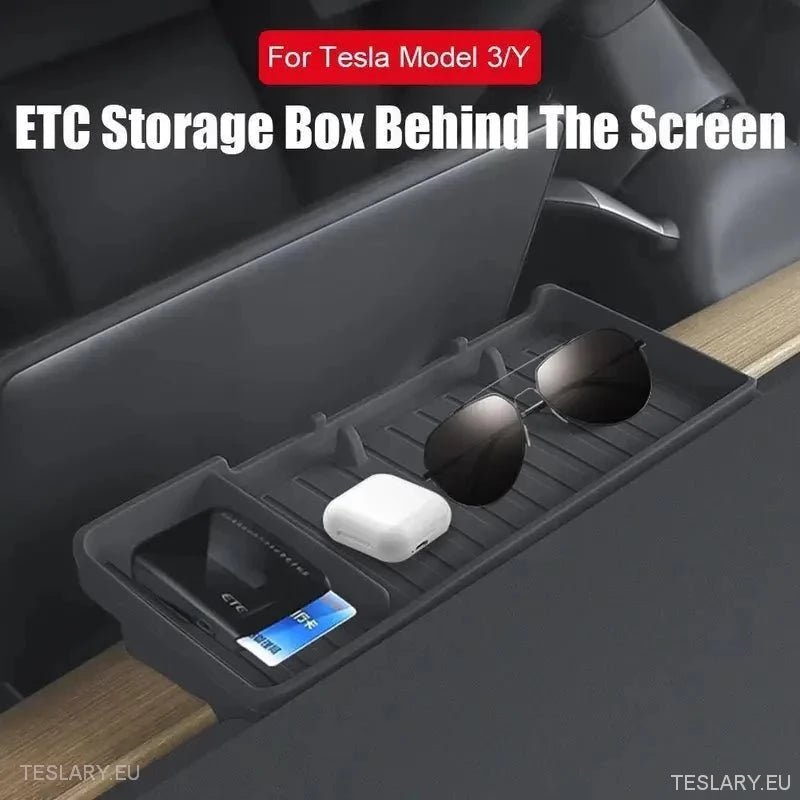Tesla Model 3+ Highland Dash Storage ETC in Grey or Black - Tesla Shop Europe - TESLARY.IE Ireland - France boutique- Deutschland Geschäft- España comercio - Nederland winkel- TESLARY.IE