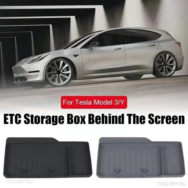 Tesla Model 3+ Highland Dash Storage ETC in Grey or Black - Tesla Shop Europe - TESLARY.IE Ireland - France boutique- Deutschland Geschäft- España comercio - Nederland winkel- TESLARY.IE