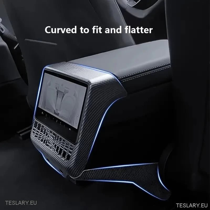 Tesla Model 3 Highland Rear Air Vent Frame Carbon Fiber Style Trim - TESLARY Tesla Shop Accessories Europe Nederlands Ireland Deutschland Espana Alicante France Italia