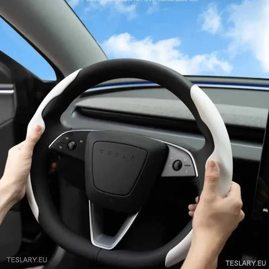 Tesla Model 3 Highland Steering Wheel Cover - Tesla Shop Europe - TESLARY.IE Ireland - France boutique- Deutschland Geschäft- España comercio - Nederland winkel- TESLARY.IE