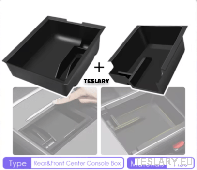 Tesla Model 3 / Y 2021 - 2024 Accessories Center Console Trays - TESLARY Tesla Shop Accessories Europe Nederlands Dublin Cork Ireland Deutschland Espana Alicante France Italia