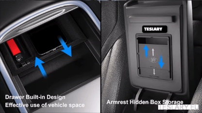 Tesla Model 3 / Y 2021 - 2024 Accessories Center Console Trays - TESLARY Tesla Shop Accessories Europe Nederlands Dublin Cork Ireland Deutschland Espana Alicante France Italia