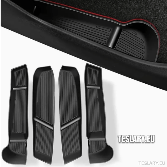 Tesla Model 3 / Y / 3+ Highland Door Organiser Protective Pockets Front & Rear - TESLARY Tesla Shop Accessories Europe Nederlands Dublin Cork Ireland Deutschland Espana Alicante France Italia