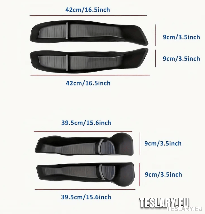 Tesla Model 3 / Y / 3+ Highland Door Organiser Protective Pockets Front & Rear - TESLARY Tesla Shop Accessories Europe Nederlands Dublin Cork Ireland Deutschland Espana Alicante France Italia