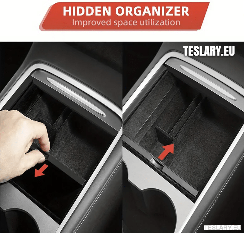 Tesla Model 3 / Y Accessories 3 Pack Front & Rear Trays & Hidden Storage - TESLARY Tesla Shop Accessories Europe Nederlands Dublin Cork Ireland Deutschland Espana Alicante France Italia