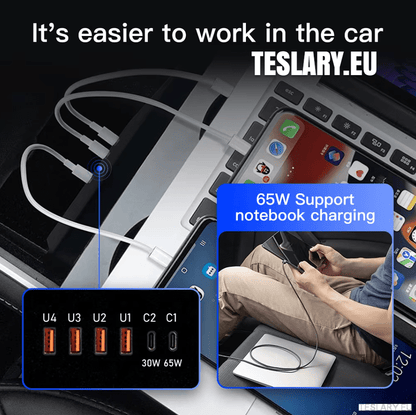 Tesla Model 3 / Y Centre Console Data Storage & USB Expansion Upgrade Panel - TESLARY Tesla Shop Accessories Europe Nederlands Dublin Cork Ireland Deutschland Espana Alicante France Italia