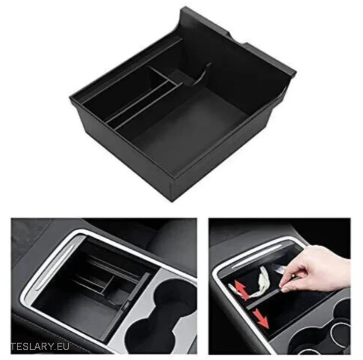 Tesla Model 3 / Y Centre Console Front Organiser Tray -TESLARY.IE Tesla Shop Europe