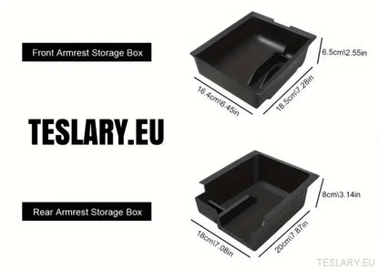Tesla Model 3 / Y Centre Console Front Organiser Tray Flocked - TESLARY Tesla Shop Accessories Europe Nederlands Ireland Deutschland Espana Alicante France Italia