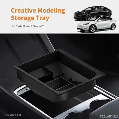 Tesla Model 3 / Y Centre Console Rear Organiser Trays Front & Rear Option - TESLARY Tesla Shop Accessories Europe Nederlands Ireland Deutschland Espana Alicante France Italia