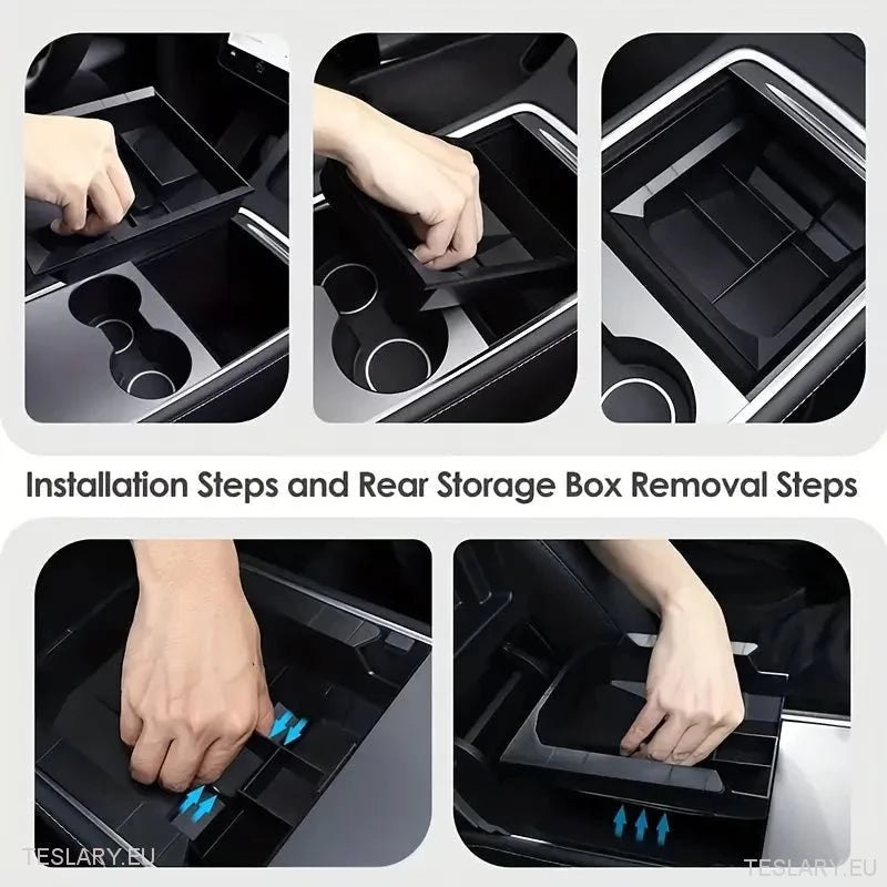 Tesla Model 3 / Y Centre Console Rear Organiser Trays Front & Rear Option - TESLARY Tesla Shop Accessories Europe Nederlands Ireland Deutschland Espana Alicante France Italia