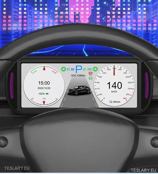 Tesla 3/Y Dash Instrument Panel 6.8" Wide IPS Panel -TESLARY.IE Tesla Shop Europe