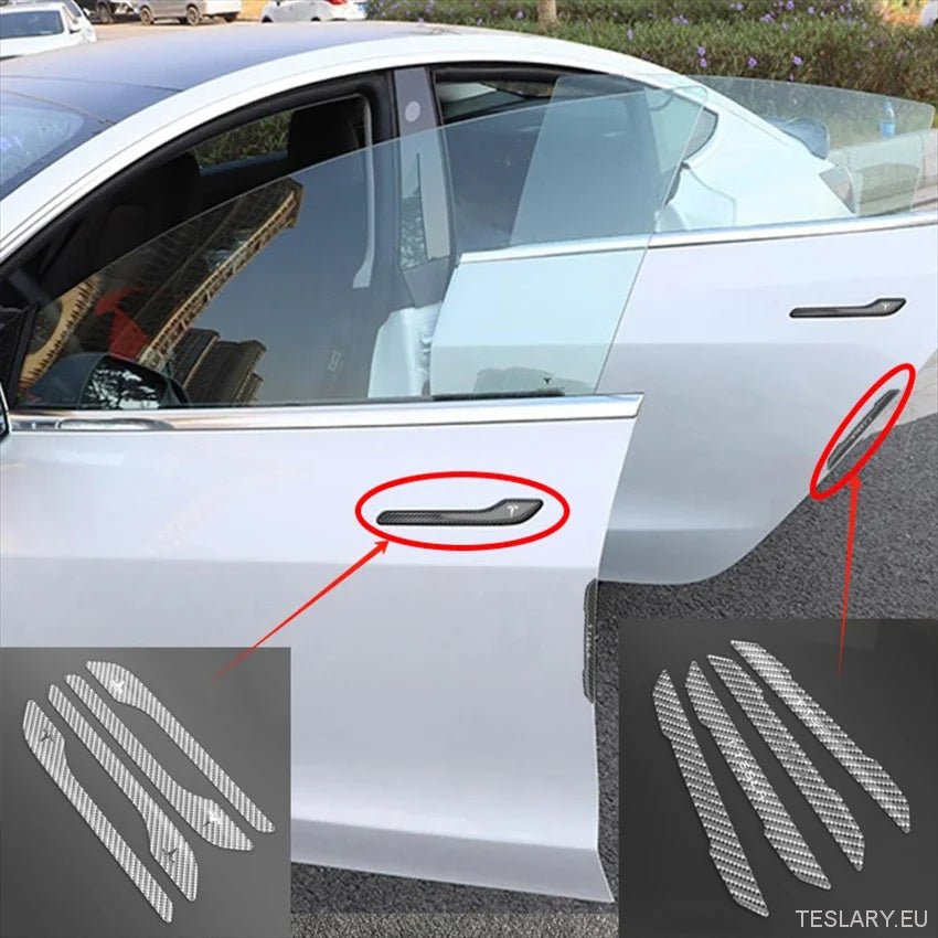 Tesla Model 3 Y Door Protector Cover Scratch Cover Sticker Anti - Scratch with Logo - TESLARY Tesla Shop Accessories Europe Nederlands Dublin Cork Ireland Deutschland Espana Alicante France Italia