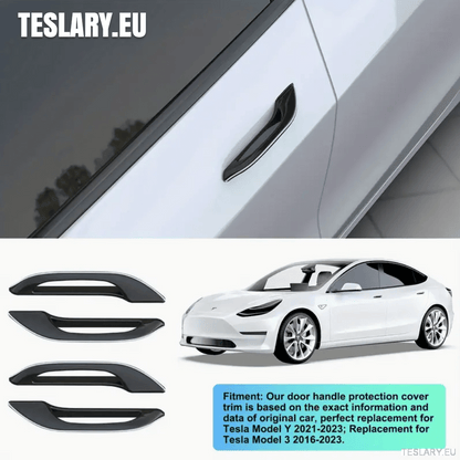 Tesla Model 3 / Y Exterior Door Handles ( 4 PIECES ) - TESLARY Tesla Shop Accessories Europe Nederlands Dublin Cork Ireland Deutschland Espana Alicante France Italia