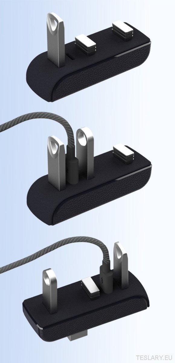 Tesla Model 3 / Y Glove Box USB Hub & Docking Station ( LEFT HAND DRIVE ONLY ) - TESLARY Tesla Shop Accessories Europe Nederlands Ireland Deutschland Espana Alicante France Italia