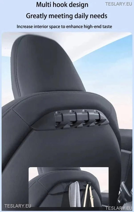 Tesla Model 3 / Y & Highland Hidden Hook for Back of Passenger or Driver Seats - TESLARY Tesla Shop Accessories Europe Nederlands Ireland Deutschland Espana Alicante France Italia