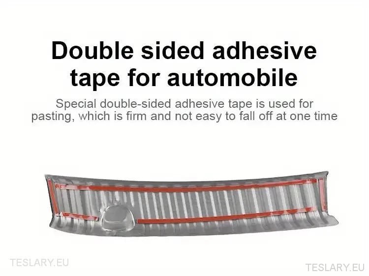 Tesla Model 3 / Y Trunk Protector Cover Metal Design -TESLARY.IE Tesla Shop Europe