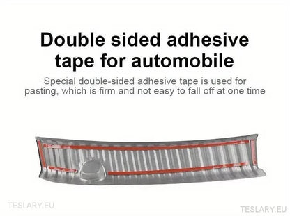 Tesla Model 3 / Y Trunk Protector Cover Metal Design -TESLARY.IE Tesla Shop Europe