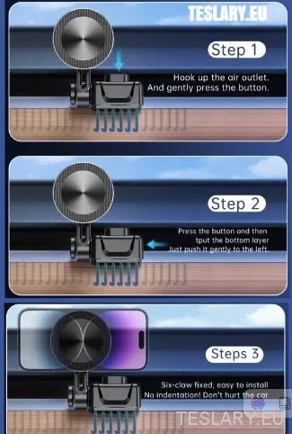 Tesla Model 3 / Y Magnetic Phone Holder 360 Degrees. - TESLARY Tesla Shop Accessories Europe Nederlands Ireland Deutschland Espana Alicante France Italia