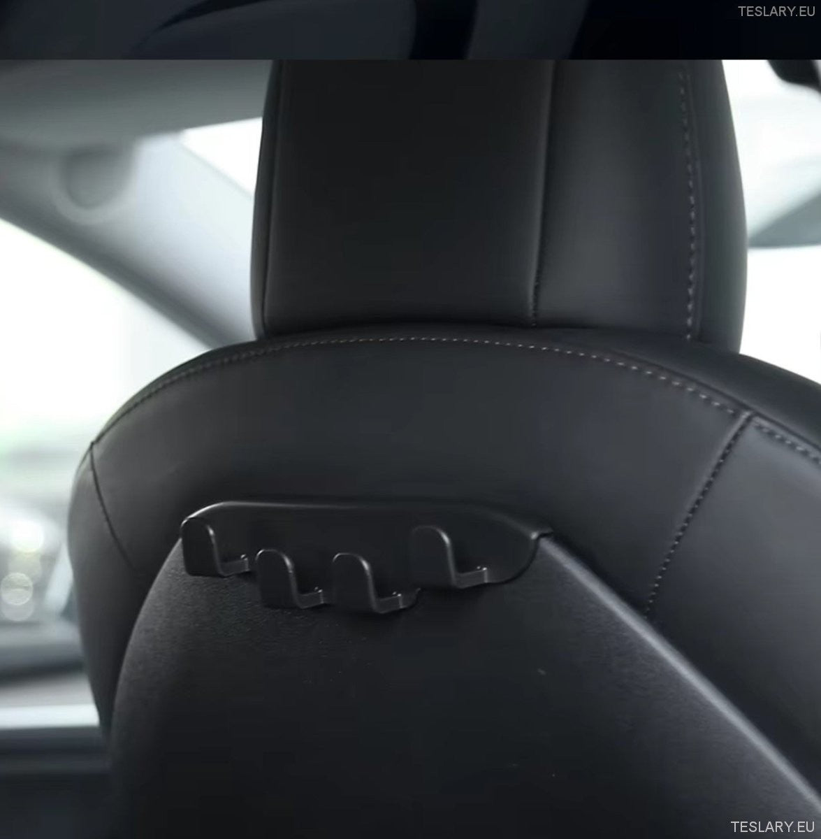 Tesla Model 3 / Y Multi Hooks for Back of Driver and or Passenger Seats - TESLARY Tesla Shop Accessories Europe Nederlands Ireland Deutschland Espana Alicante France Italia