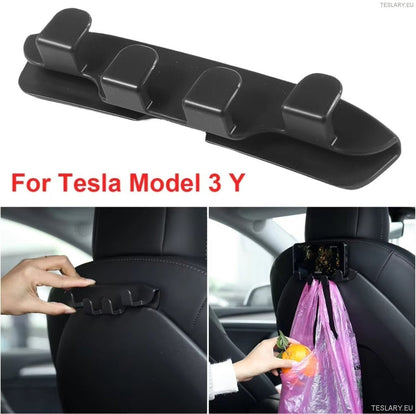 Tesla Model 3 / Y Multi Hooks for Back of Driver and or Passenger Seats - TESLARY Tesla Shop Accessories Europe Nederlands Ireland Deutschland Espana Alicante France Italia