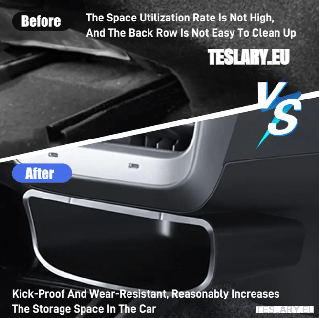 Tesla Model 3 / Y Rear Airvent Storage Bin Solution - TESLARY Tesla Shop Accessories Europe Nederlands Dublin Cork Ireland Deutschland Espana Alicante France Italia