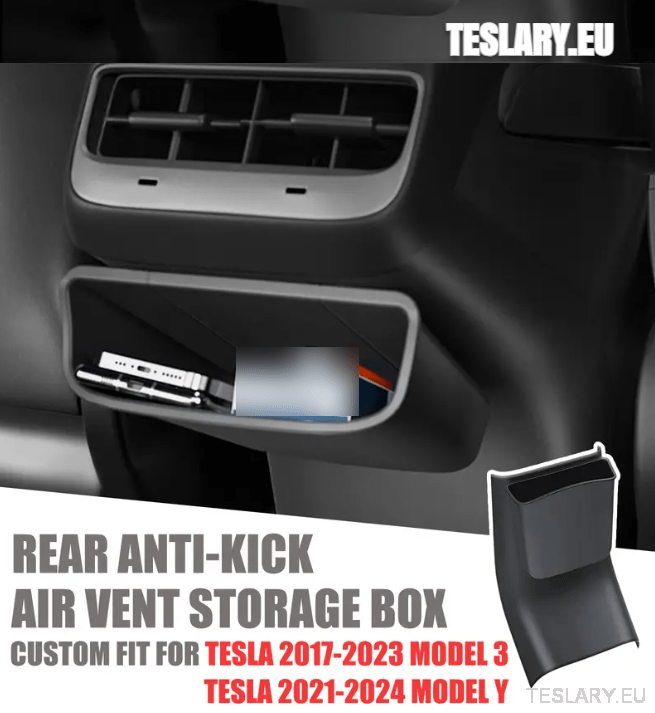 Tesla Model 3 / Y Rear Airvent Storage Bin Solution - TESLARY Tesla Shop Accessories Europe Nederlands Dublin Cork Ireland Deutschland Espana Alicante France Italia