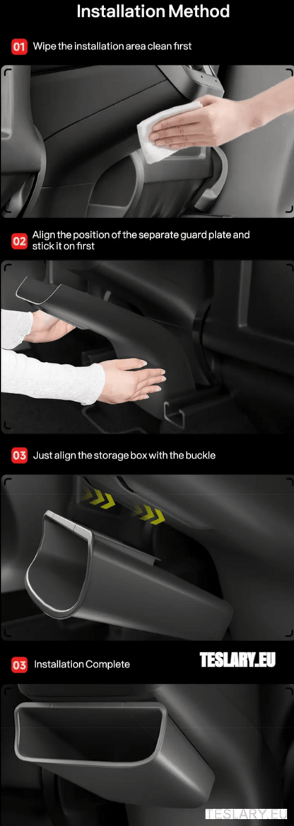 Tesla Model 3 / Y Rear Airvent Storage Bin Solution - TESLARY Tesla Shop Accessories Europe Nederlands Dublin Cork Ireland Deutschland Espana Alicante France Italia
