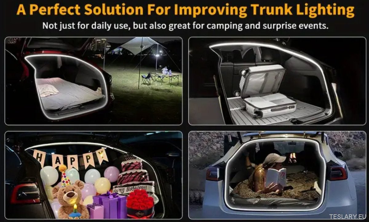 TESLA MODEL 3 Y JUNIPER HIGHLAND TRUNK LED LIGHT AUTO SENSING TESLARY.EU EUROPE IRELAND FAST DELIVERY IRELAND NEDERLANDS DEUTSCHLAND ESPANA ALICANTE MADRID BARCELONA PARIS AMSTERDAM ROTHERDAM UTRECHT ACCESSORIES DHL QUICK SHOP UNITED KINGDOM TESLARY.IE TE