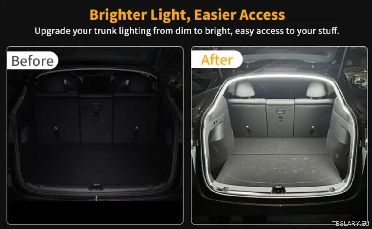 TESLA MODEL 3 Y JUNIPER HIGHLAND TRUNK LED LIGHT AUTO SENSING TESLARY.EU EUROPE IRELAND FAST DELIVERY IRELAND NEDERLANDS DEUTSCHLAND ESPANA ALICANTE MADRID BARCELONA PARIS AMSTERDAM ROTHERDAM UTRECHT ACCESSORIES DHL QUICK SHOP UNITED KINGDOM TESLARY.IE TE