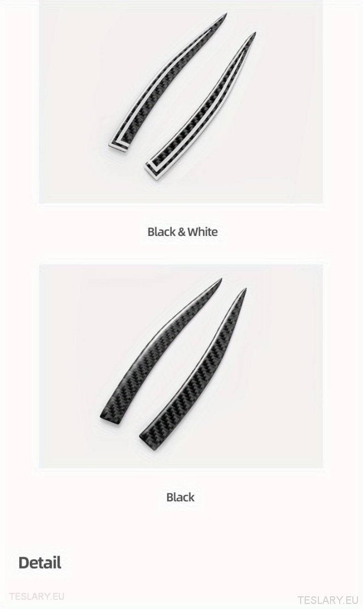 Tesla Model 3 / Y Rear View Mirror Real Carbon Fiber Trim -TESLARY.IE Tesla Shop Europe