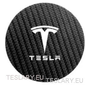 Tesla Model 3 Y S X Black Leather Centre Console Cup Inserts with Logo - TESLARY Tesla Shop Accessories Europe Nederlands Ireland Deutschland Espana Alicante France Italia