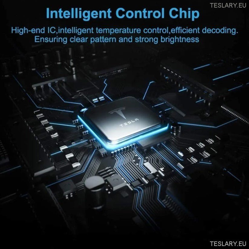 Tesla Model 3 / Y / S / X Door Projector Lights Plaid & Logo Style - TESLARY Tesla Shop Accessories Europe Nederlands Ireland Deutschland Espana Alicante France Italia