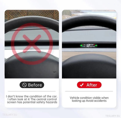 Tesla 3/Y Speed Meter Heads Up Display -TESLARY.IE Tesla Shop Europe