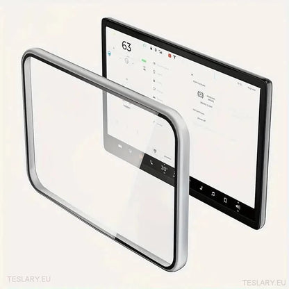 Tesla Model 3 / Y Tempered Glass Screen Protector with Carbon Fibre Edge - TESLARY Tesla Shop Accessories Europe Nederlands Ireland Deutschland Espana Alicante France Italia