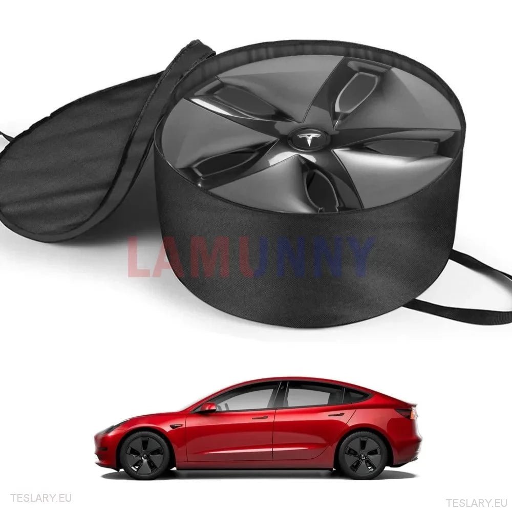 Tesla Model 3 Y Wheel Cover Storage Bag for 18"or 19" - TESLARY Tesla Shop Accessories Europe Nederlands Ireland Deutschland Espana Alicante France Italia