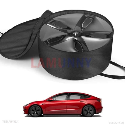 Tesla Model 3 Y Wheel Cover Storage Bag for 18"or 19" - TESLARY Tesla Shop Accessories Europe Nederlands Ireland Deutschland Espana Alicante France Italia