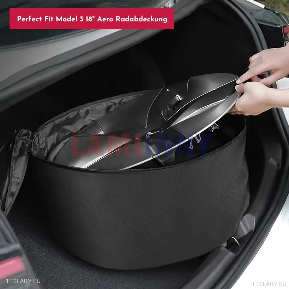 Tesla Model 3 Y Wheel Cover Storage Bag for 18"or 19" - TESLARY Tesla Shop Accessories Europe Nederlands Ireland Deutschland Espana Alicante France Italia
