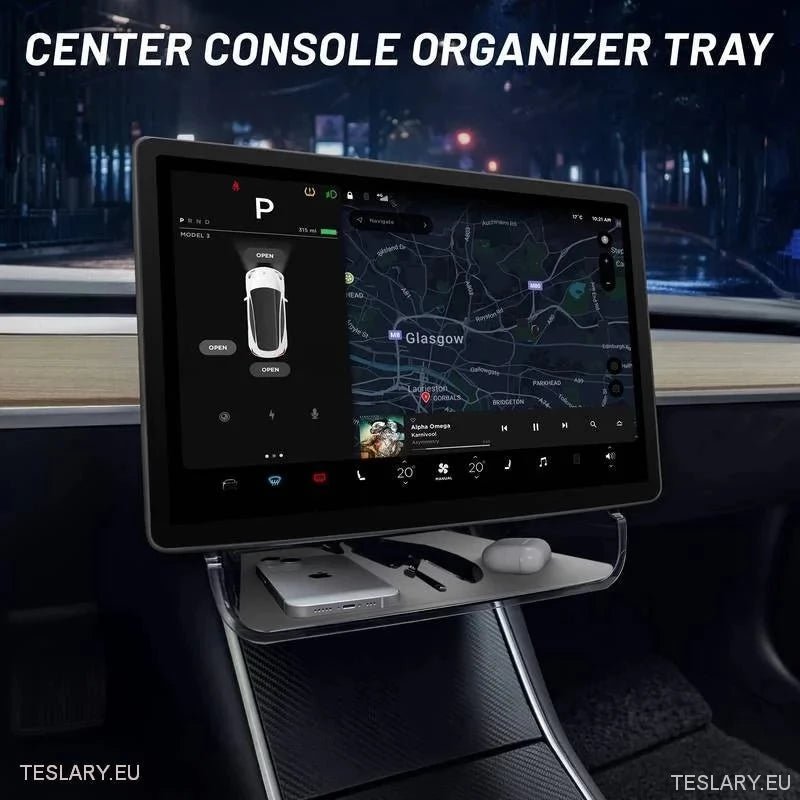 Tesla Model 3/Y Under Screen Storage Organiser - Tesla Shop Europe - TESLARY.IE Ireland - France boutique- Deutschland Geschäft- España comercio - Nederland winkel- TESLARY.IE
