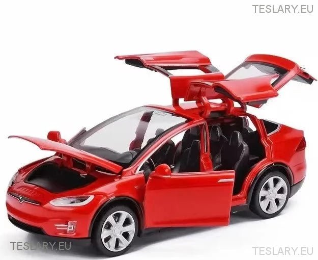 Tesla Model Model X 1:32 Unofficial Version Black , Red or White - TESLARY Tesla Shop Accessories Europe Nederlands Ireland Deutschland Espana Alicante France Italia