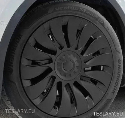 TESLA Y 19" FULL COVERAGE STORM HUBCAPS - GUN METAL GREY - Tesla Shop Europe - TESLARY.IE Ireland - France boutique- Deutschland Geschäft- España comercio - Nederland winkel- TESLARY.IE