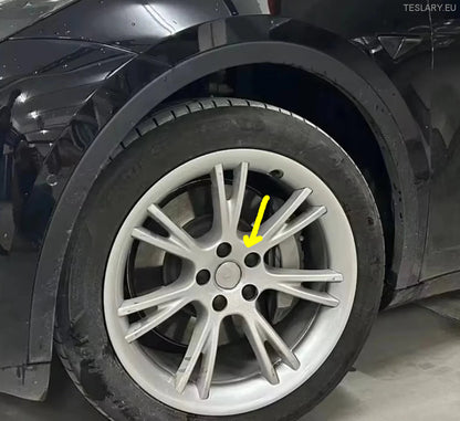 Tesla Model Y 19" Gemini Protective Rim Covers ( Silver )