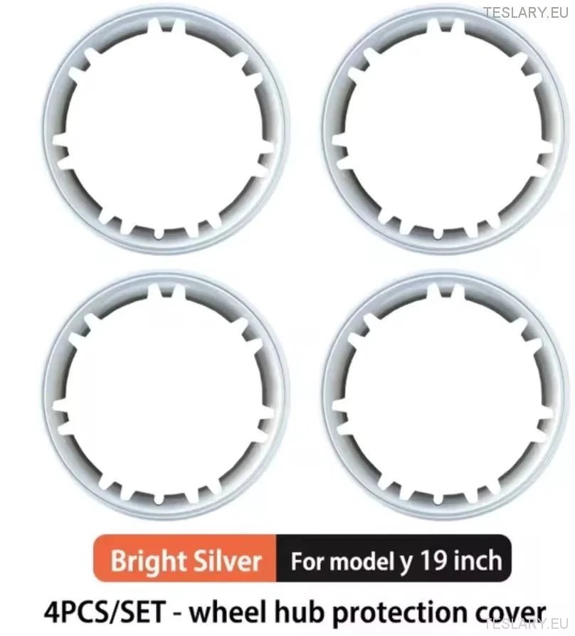 Tesla Model Y 19" Gemini Protective Rim Covers ( Silver ) - TESLARY Tesla Shop Accessories Europe Nederlands Ireland Deutschland Espana Alicante France Italia