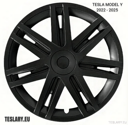 TESLA MODEL Y 19" UNIQUE S3 FULL COVER WHEEL HUBS STAR STYLE - TESLARY Tesla Shop Accessories Europe Nederlands Dublin Cork Ireland Deutschland Espana Alicante France Italia