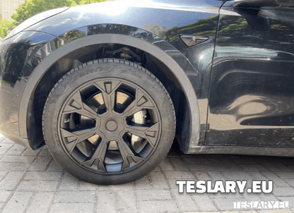 TESLA MODEL Y 19" UNIQUE S4 FULL COVER WHEEL HUBS - TESLARY Tesla Shop Accessories Europe Nederlands Dublin Cork Ireland Deutschland Espana Alicante France Italia