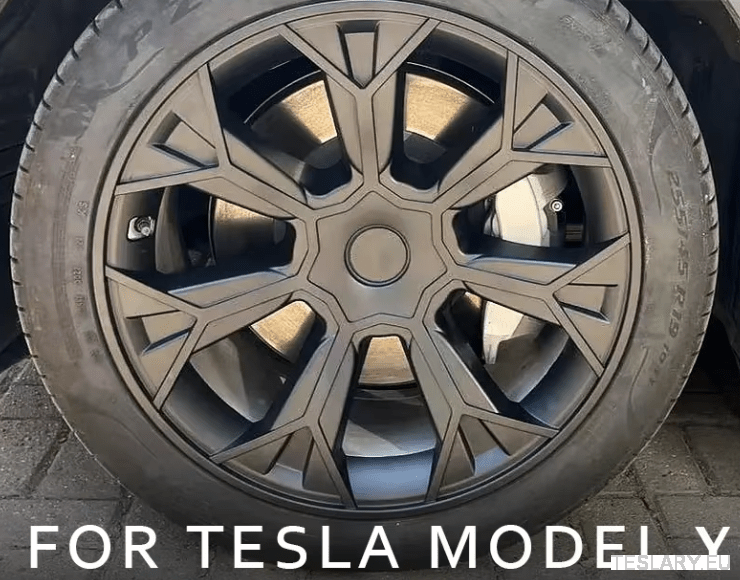 TESLA MODEL Y 19" UNIQUE S4 FULL COVER WHEEL HUBS - TESLARY Tesla Shop Accessories Europe Nederlands Dublin Cork Ireland Deutschland Espana Alicante France Italia
