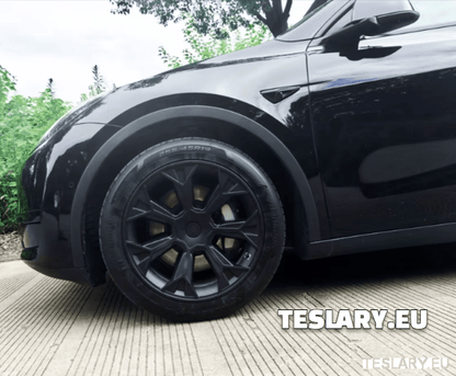 TESLA MODEL Y 19" UNIQUE S4 FULL COVER WHEEL HUBS - TESLARY Tesla Shop Accessories Europe Nederlands Dublin Cork Ireland Deutschland Espana Alicante France Italia