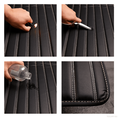 Tesla Model Y 2019 - 2025 Right - Hand Drive Car Mats, Three - Layer PVC Stripe Design, Luxury & Durable Floor Mat Accessories for Car Interior - TESLARY Tesla Shop Accessories Europe Nederlands Dublin Cork Ireland Deutschland Espana Alicante France Italia